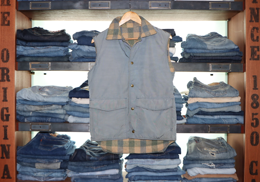 Woolrich made in USA Gilet double Face Taglia S