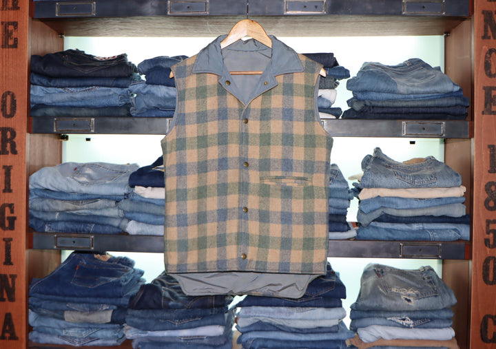 Woolrich made in USA Gilet double Face Taglia S