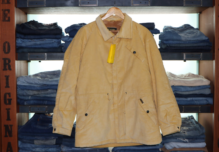 Wrangler Blue Bell giacca in velluto beige taglia L nuovo deadstock