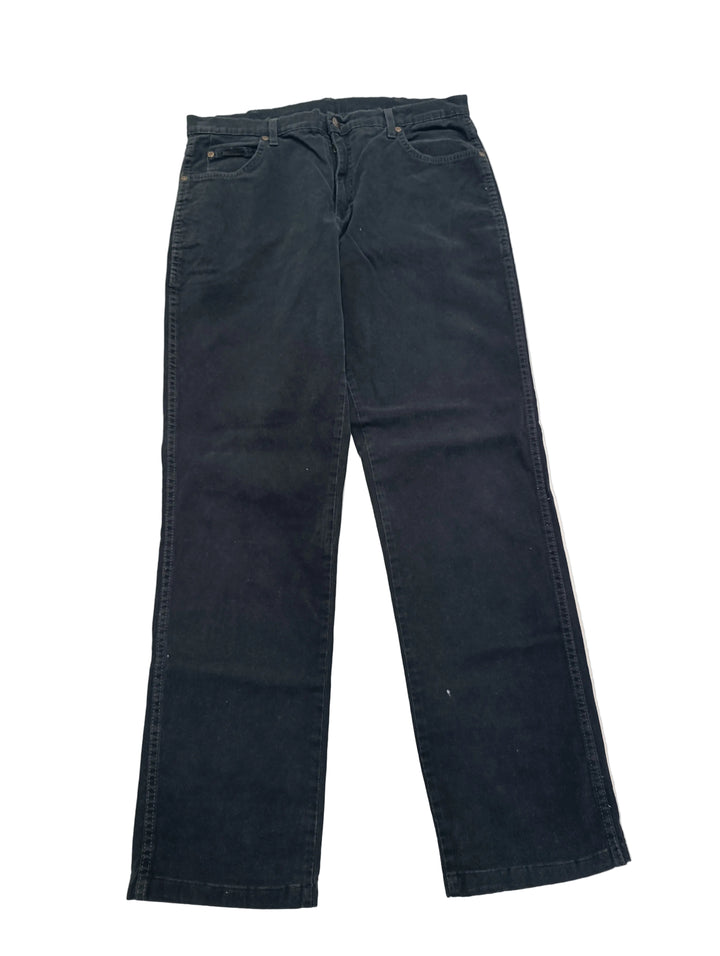 Wrangler Texas stretch nero W36 L36 vintage jeans usato unisex