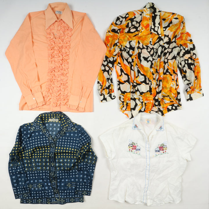 Camicie colorate vintage donna box da 64pz printed