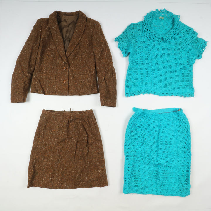 Stock lotto Vestiti abiti invernali vintage donna 19pz