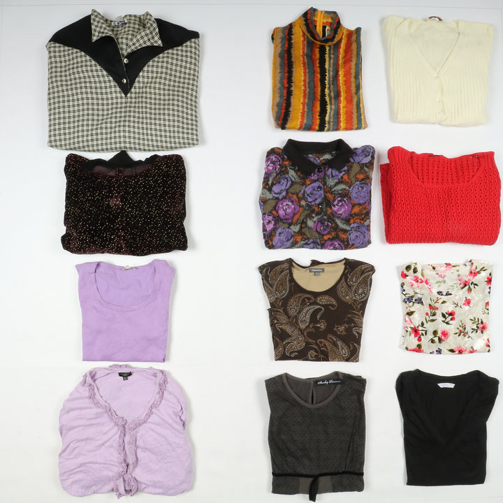 Stock abbigliamento misto 46pz donna vintage no brand estivo ed invernale misto