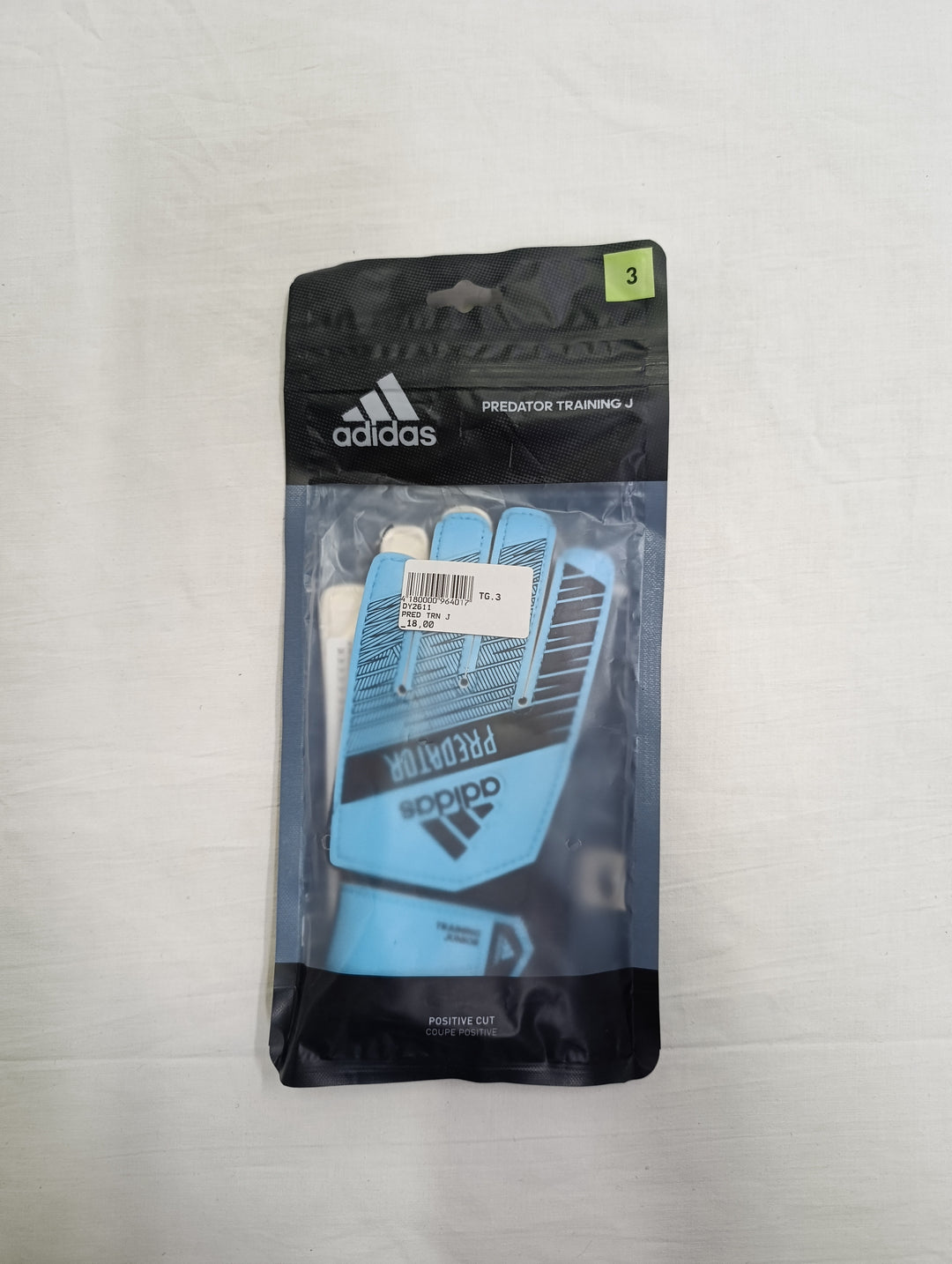 Adidas predator training size 3 j guanti portiere calcio nuovi