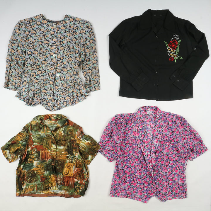 Camicie colorate vintage donna box da 64pz printed