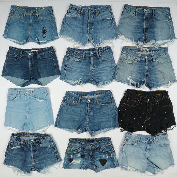 Levis short jeans donna box da 63pz denim e nero Levi's