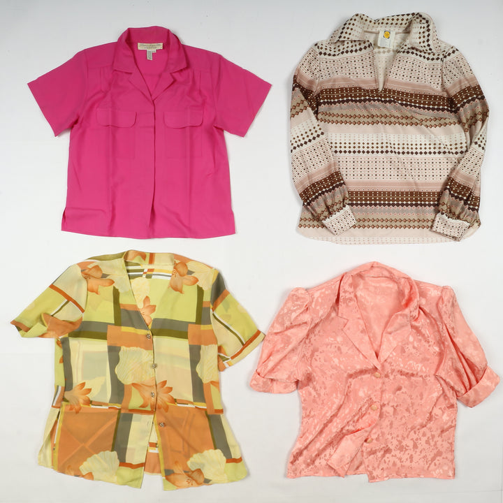 Camicie colorate vintage donna box da 64pz printed
