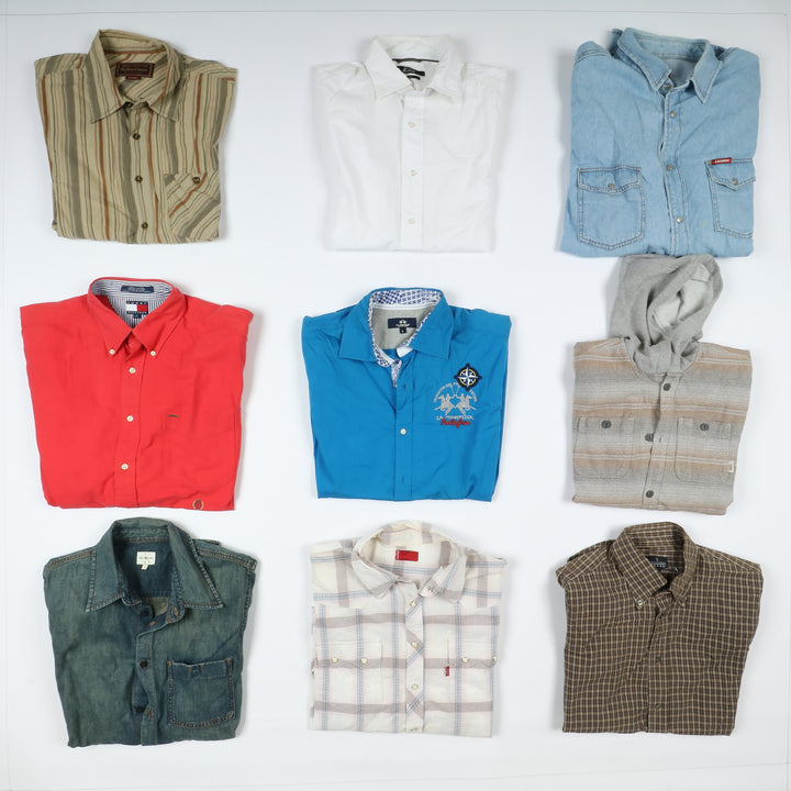 Camicie Firmate vintage box da 52pz uomo e donna CK, Marlboro Classic, Lee, Levis....