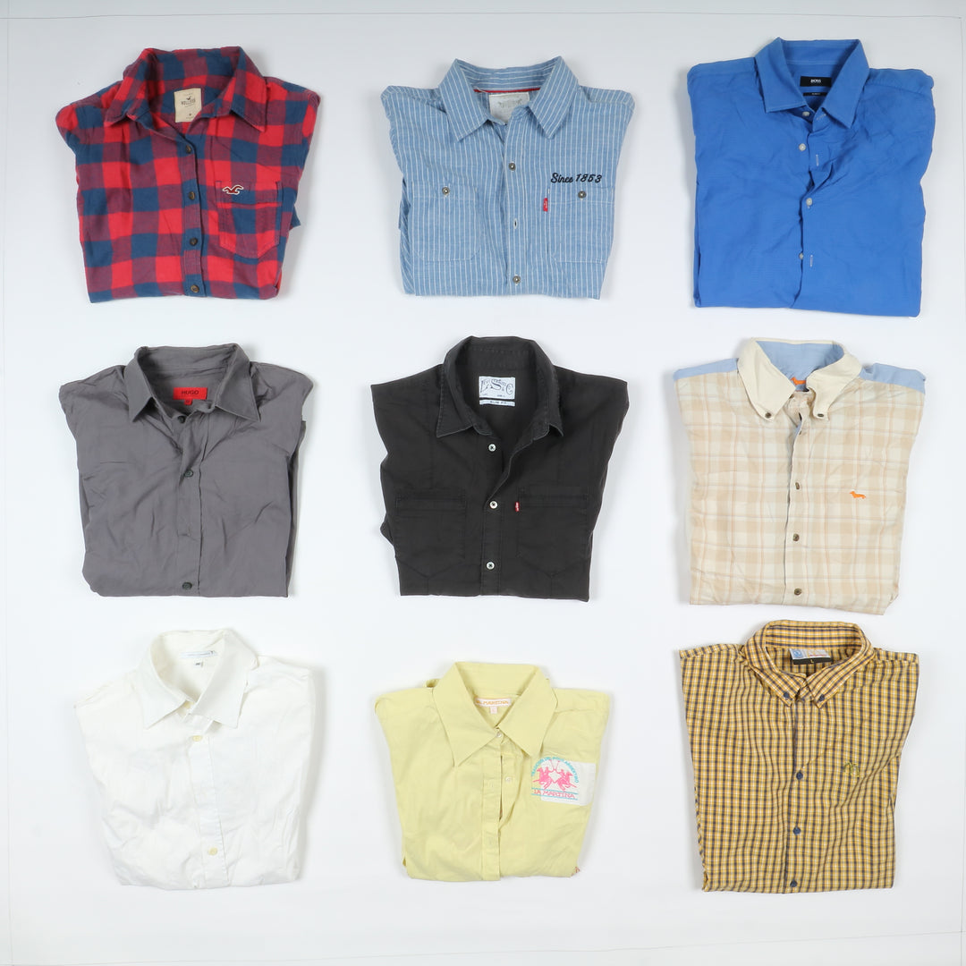 Camicie Firmate vintage box da 52pz uomo e donna CK, Marlboro Classic, Lee, Levis....