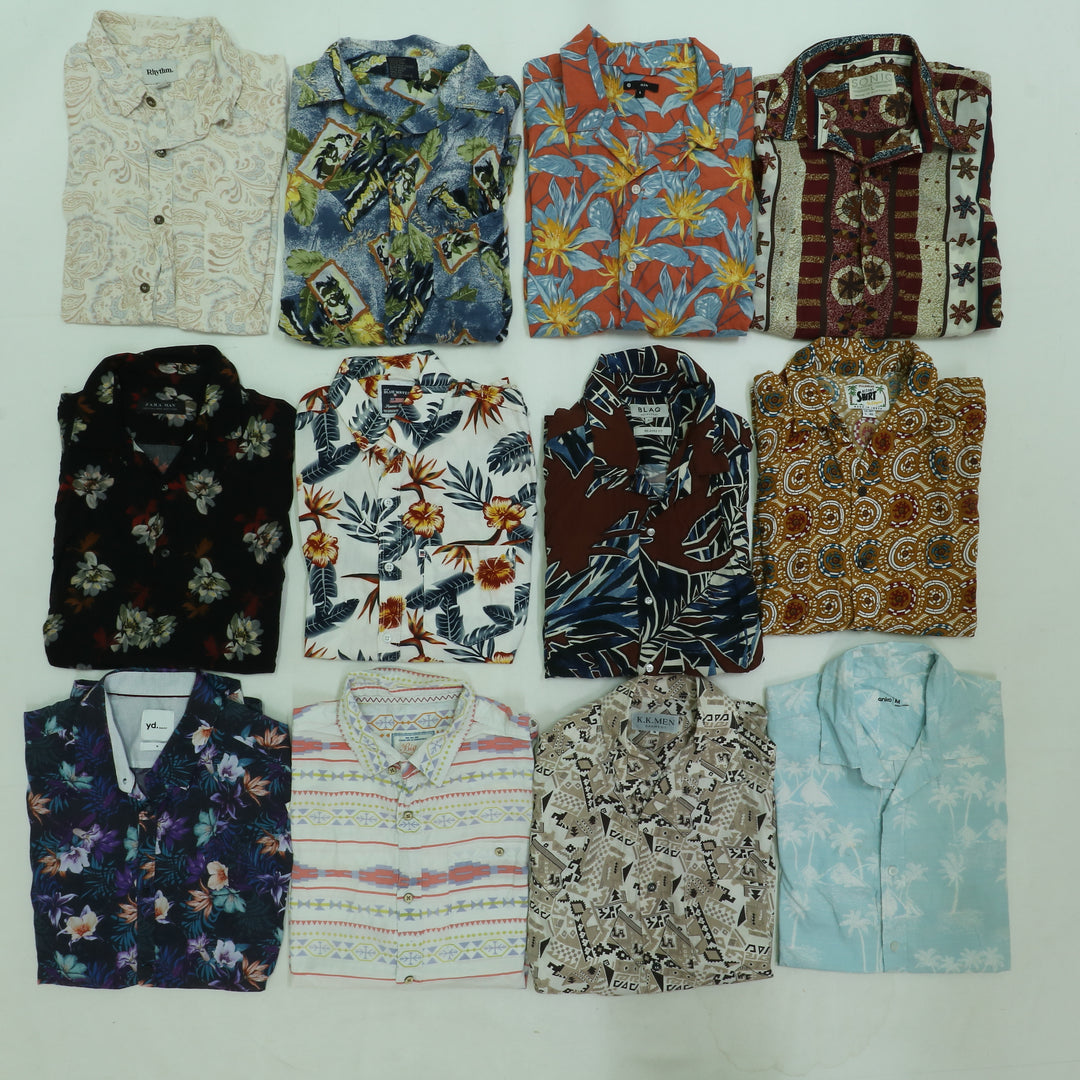 Camicie Hawaii e printed vintage uomo e donna box da 32pz printed