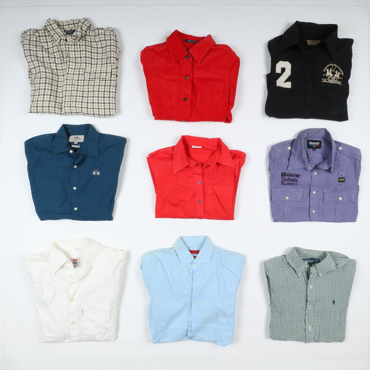 Camicie Firmate vintage box da 52pz uomo e donna CK, Marlboro Classic, Lee, Levis....