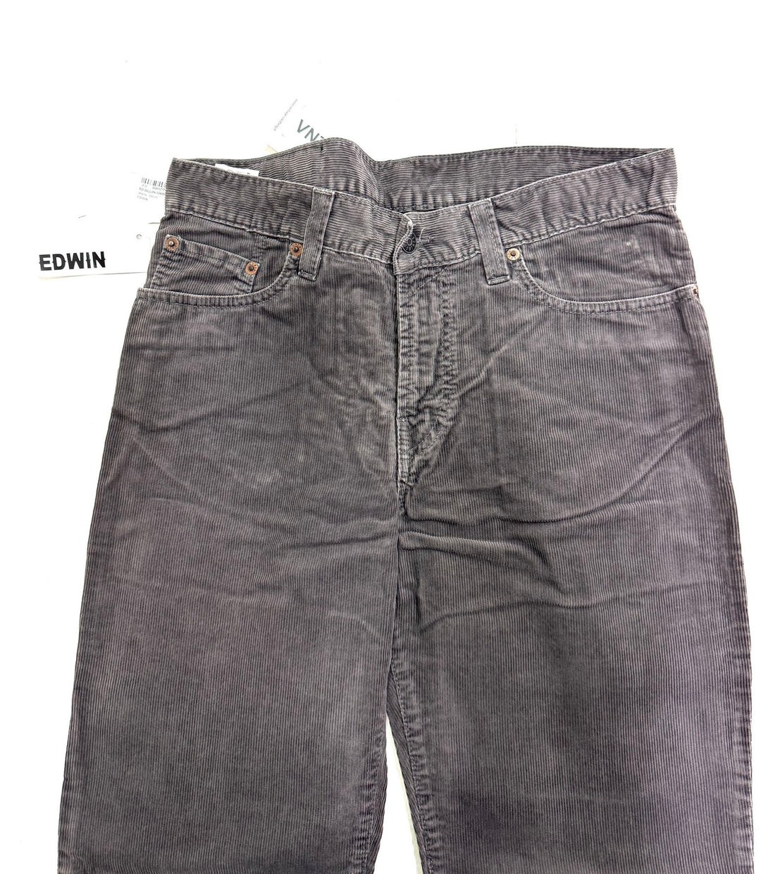 Edwin dillon slim pant W31 L32 deadstock corduroy pant marrone