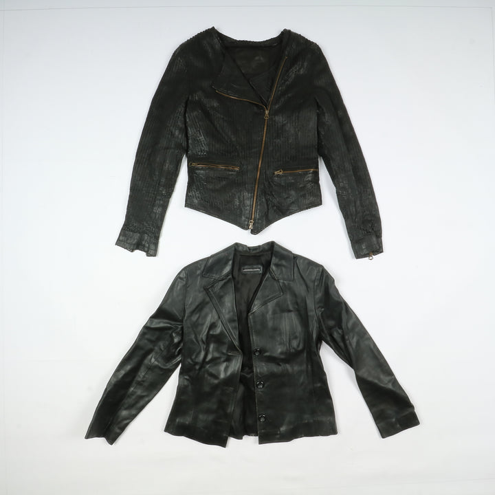 Box abbigliamento vintage in pelle Uomo e Donna 24 pz stock leather