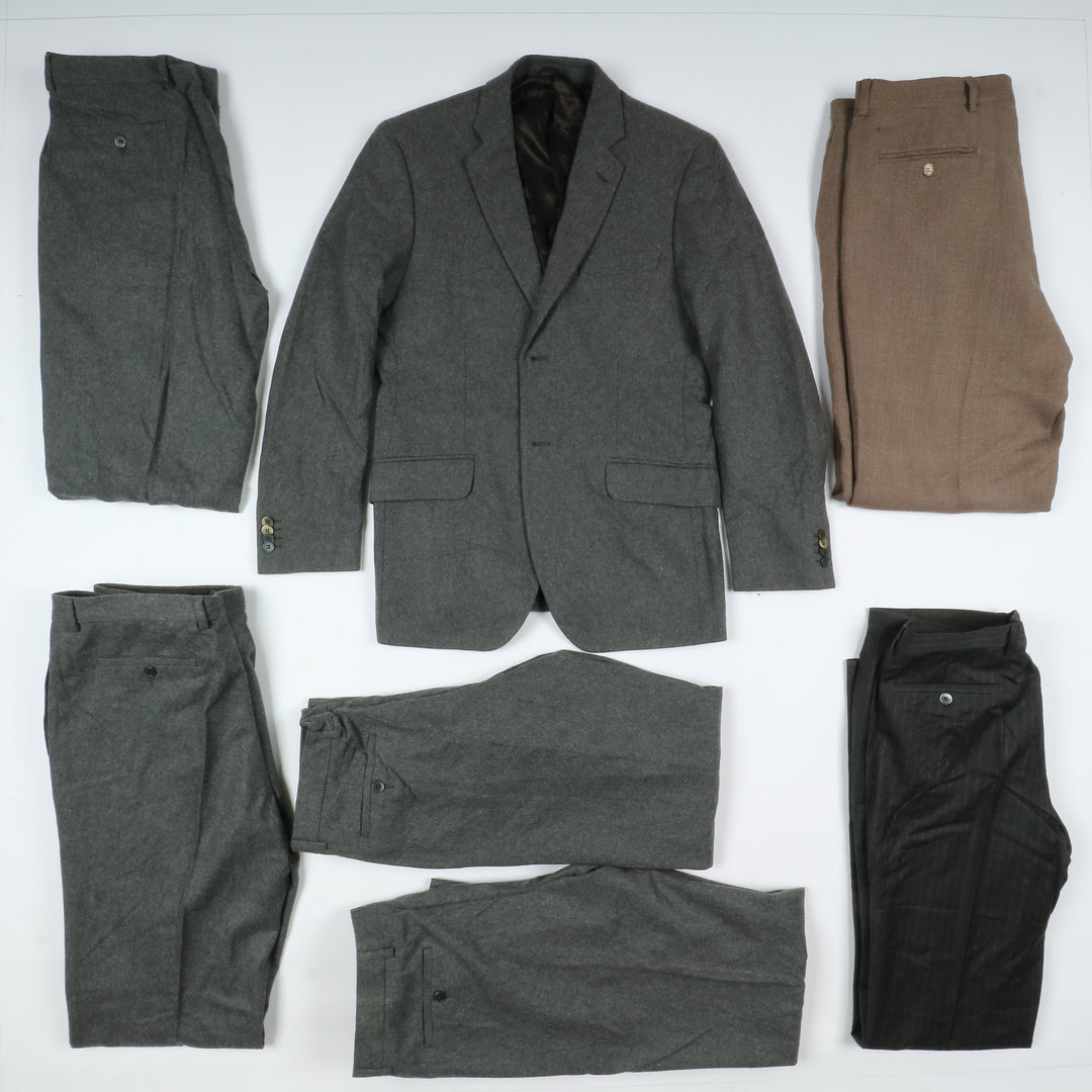 Stock 16pz completi eleganti uomo nuovi Giacca e pantalone deadstock vintage