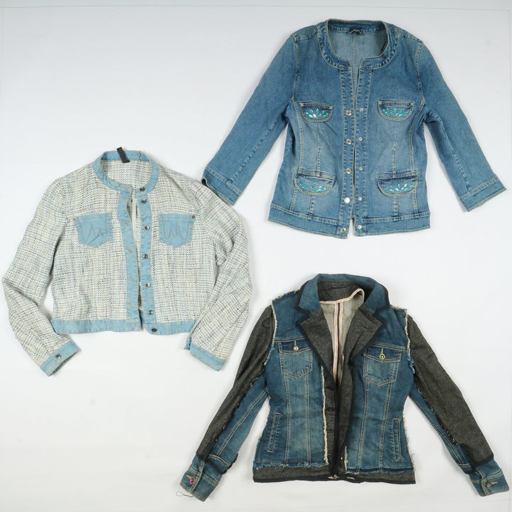 Giacche jeans vintage uomo donna 35pz anni 2000 Y2K