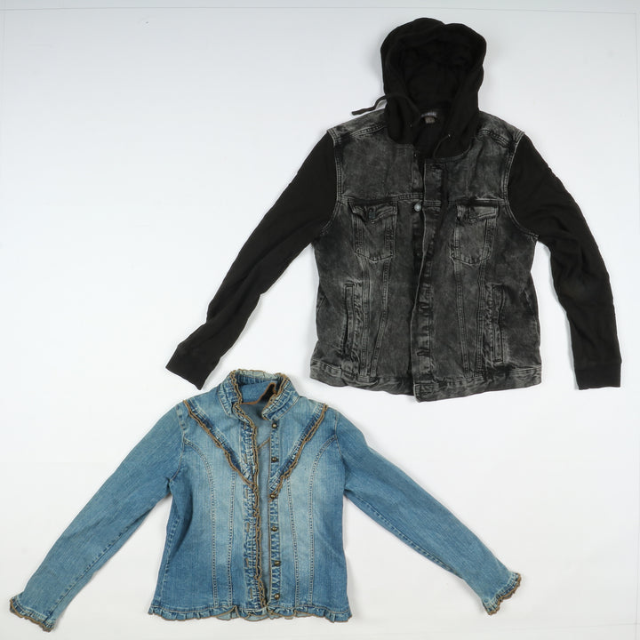 Giacche jeans vintage uomo donna 32pz anni 2000 Y2K