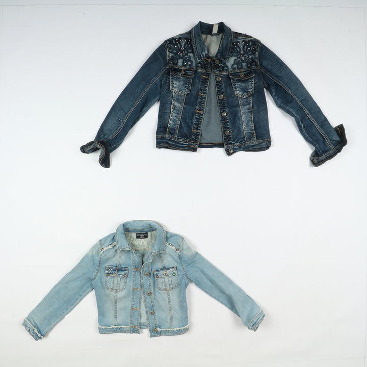 Giacche jeans vintage uomo donna 32pz anni 2000 Y2K