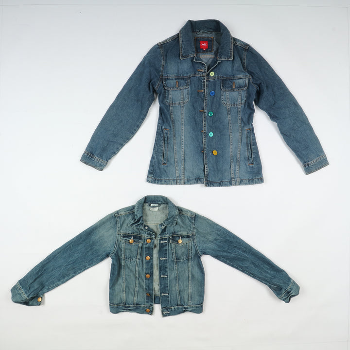 Giacche jeans vintage uomo donna 32pz anni 2000 Y2K