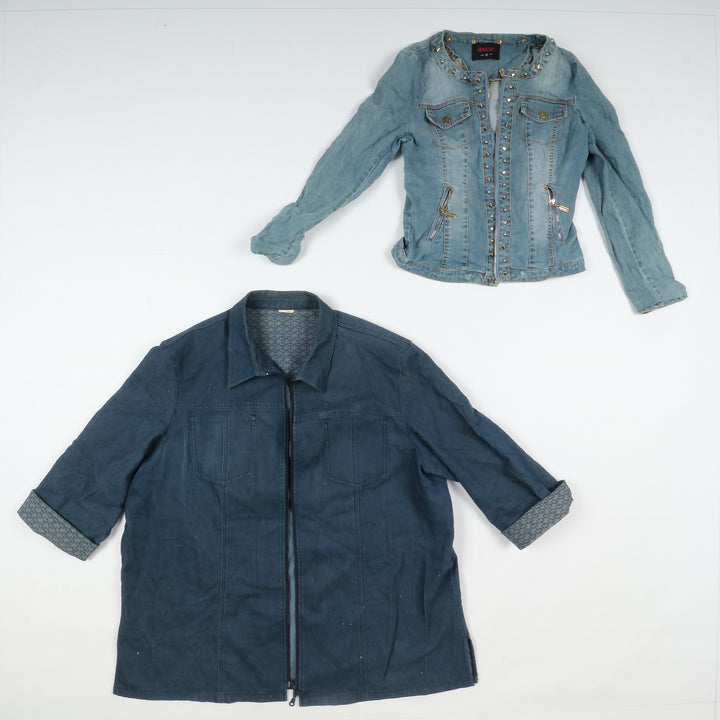 Giacche jeans vintage uomo donna 32pz anni 2000 Y2K