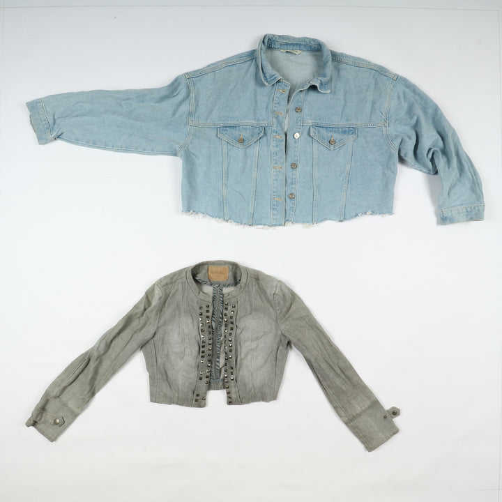Giacche jeans vintage uomo donna 32pz anni 2000 Y2K