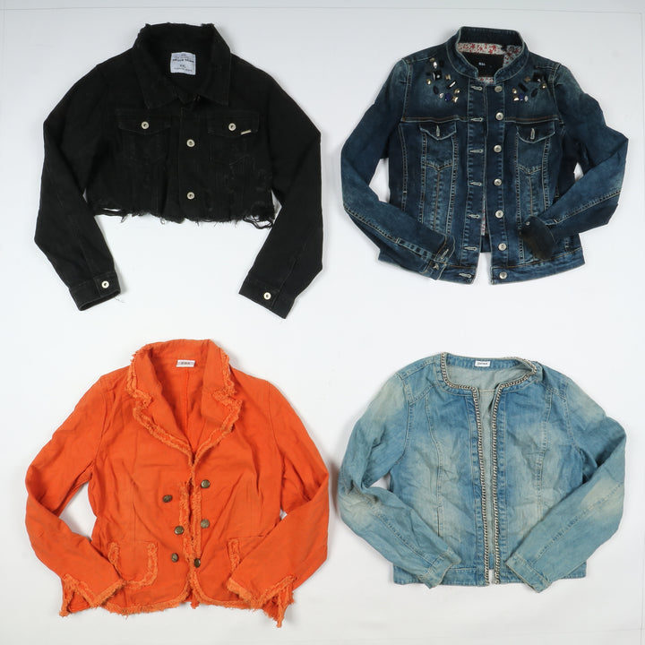 Giacche jeans vintage uomo donna 35pz anni 2000 Y2K