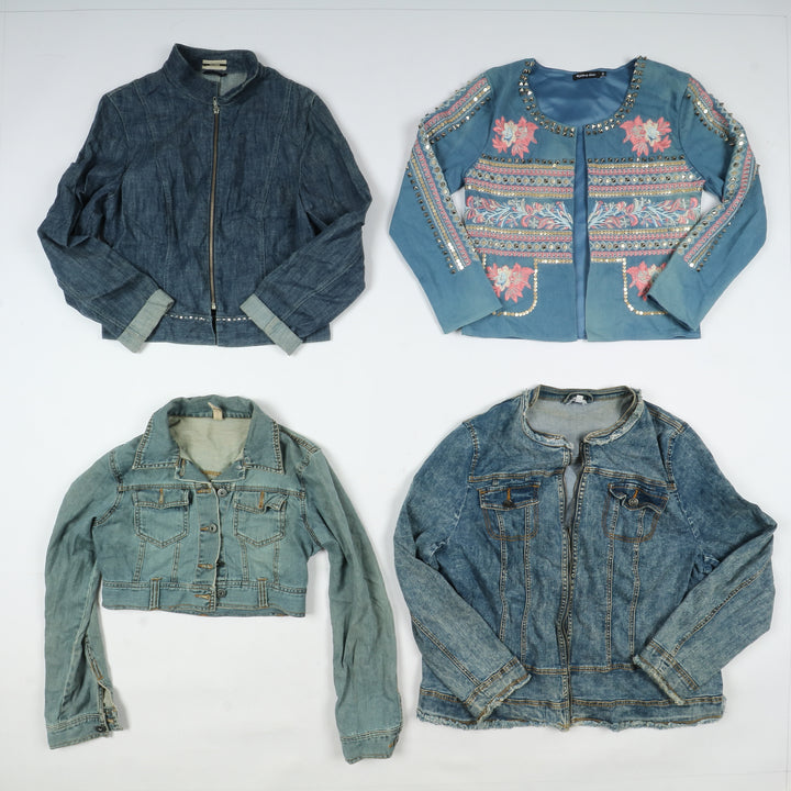 Giacche jeans vintage uomo donna 35pz anni 2000 Y2K