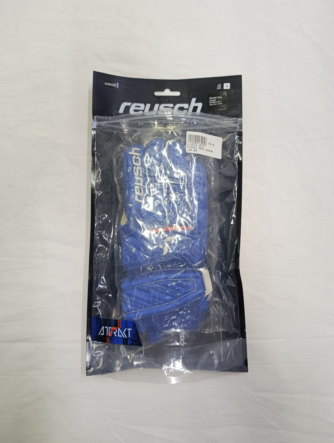 Reush attrakt grip size 5 junior guanti portiere calcio nuovi