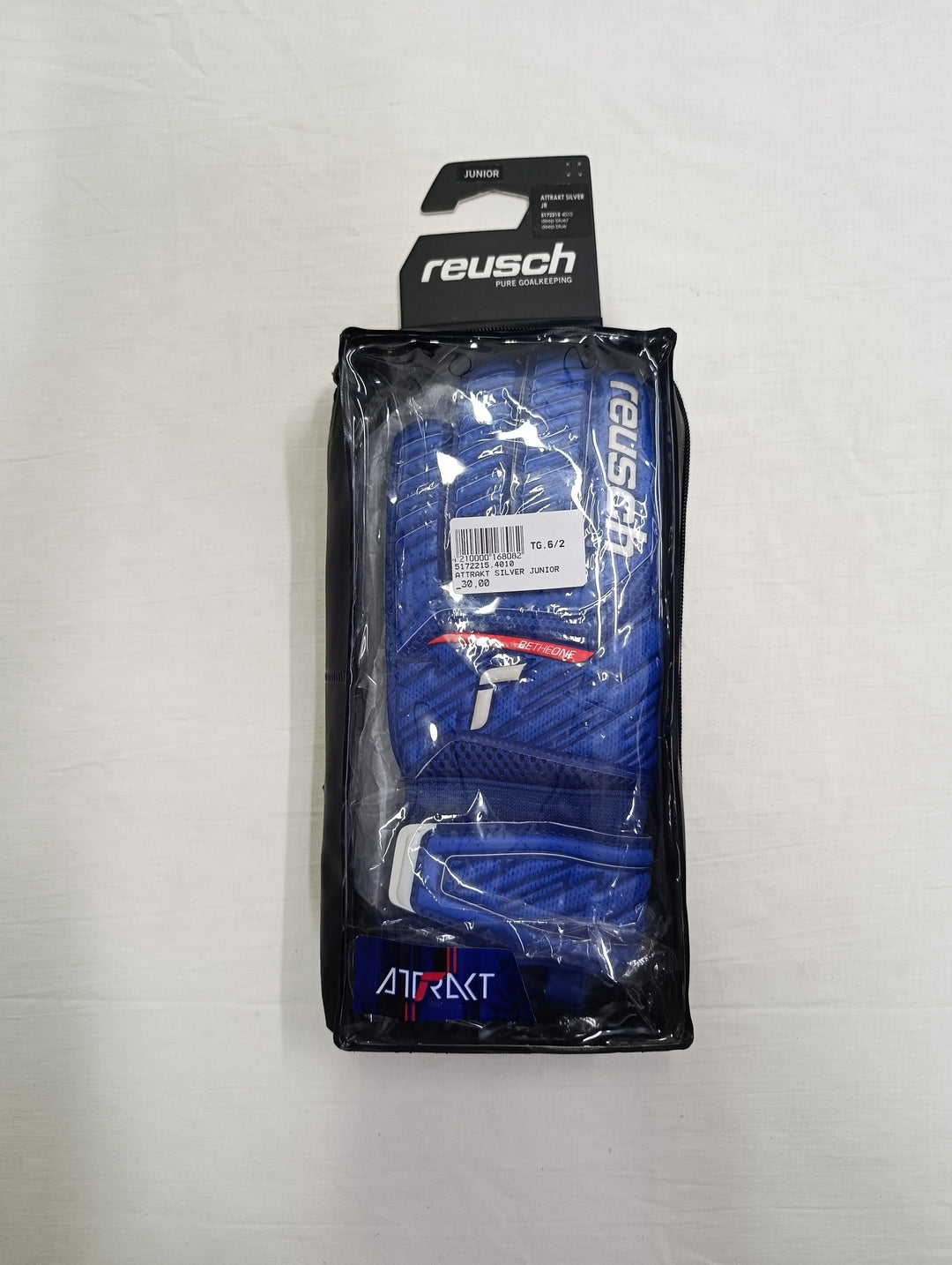Reusch attrakt silver junior size 6.5 guanti portiere calcio nuovi