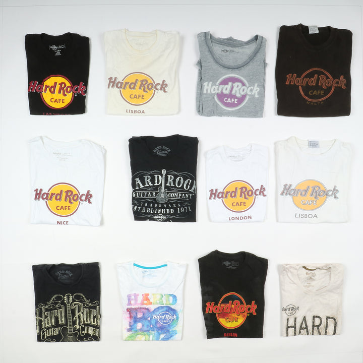 Hard Rock T-shirt, polo e felpe vintage box da 71pz Levi's uomo e donna Stock