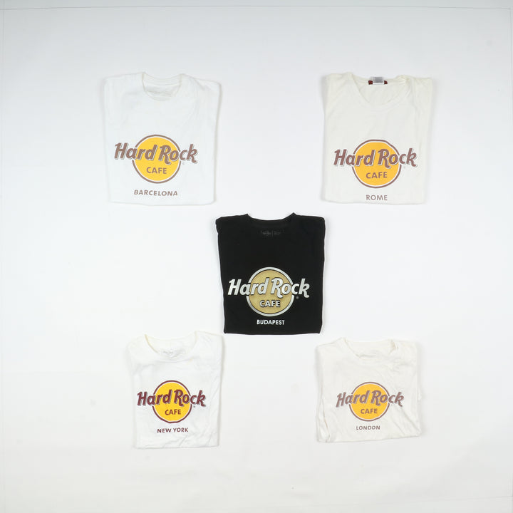 Hard Rock T-shirt, polo e felpe vintage box da 71pz Levi's uomo e donna Stock