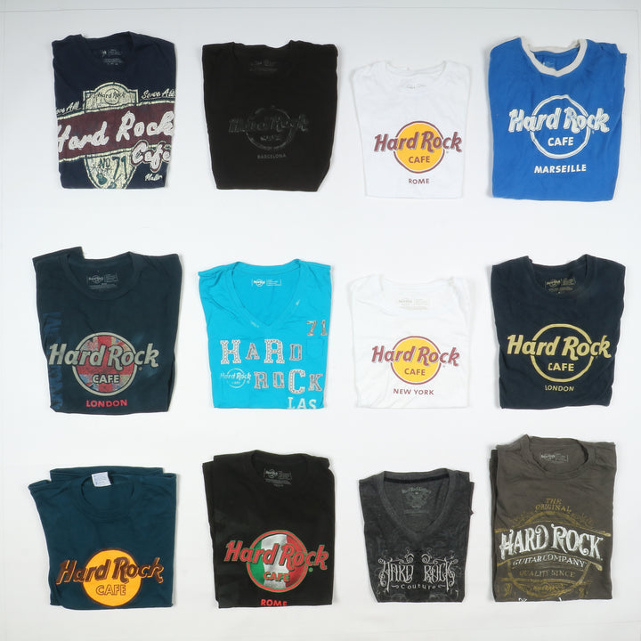 Hard Rock T-shirt, polo e felpe vintage box da 71pz Levi's uomo e donna Stock