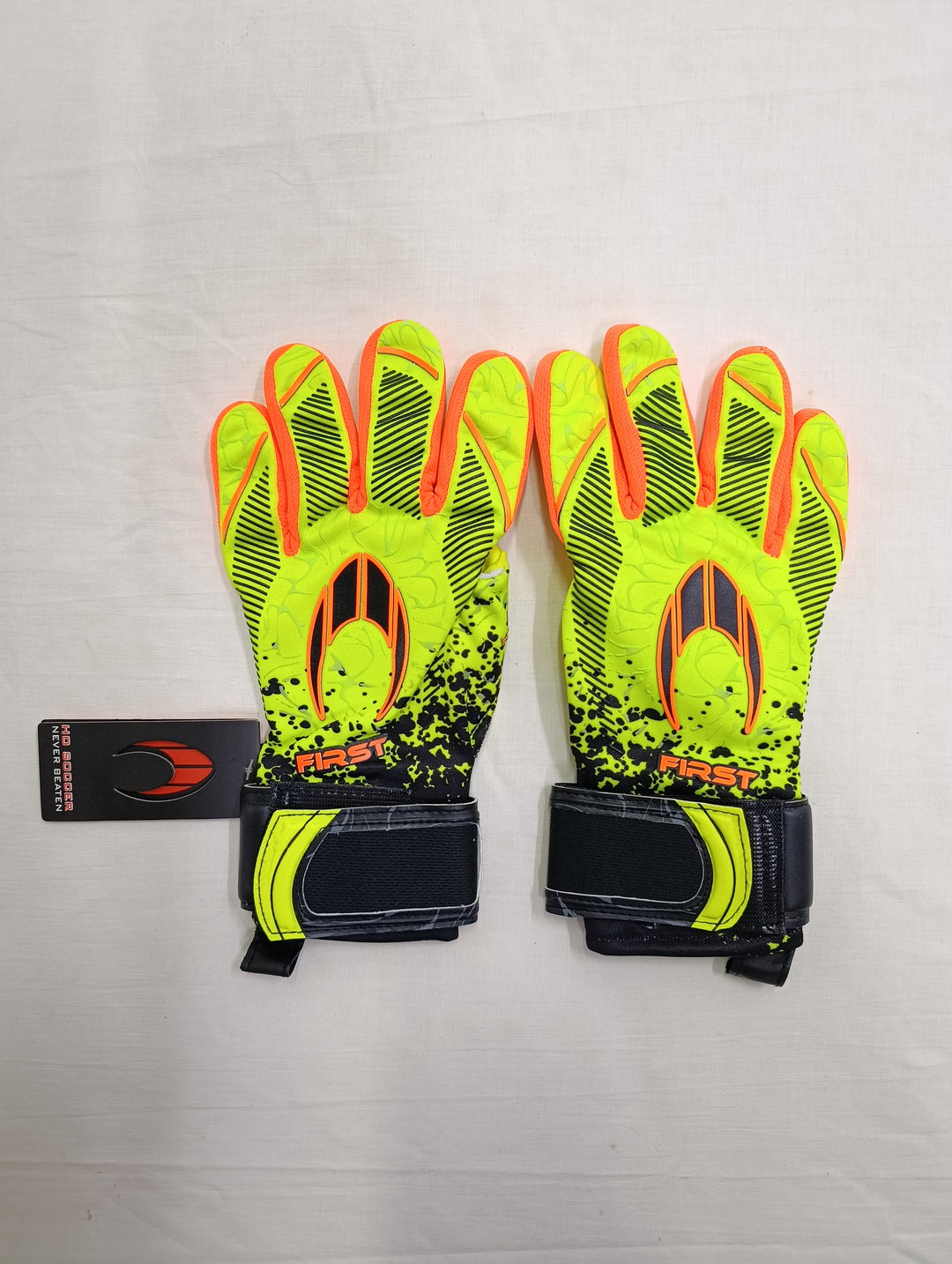 Ho Soccer first superlight lime size 7 guanti portiere calcio nuovi