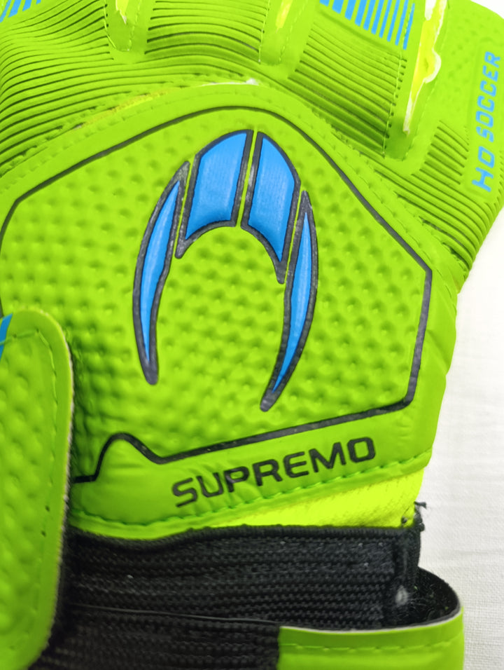 Ho soccer clone supremo II negative size 5 guanti portiere calcio nuovi