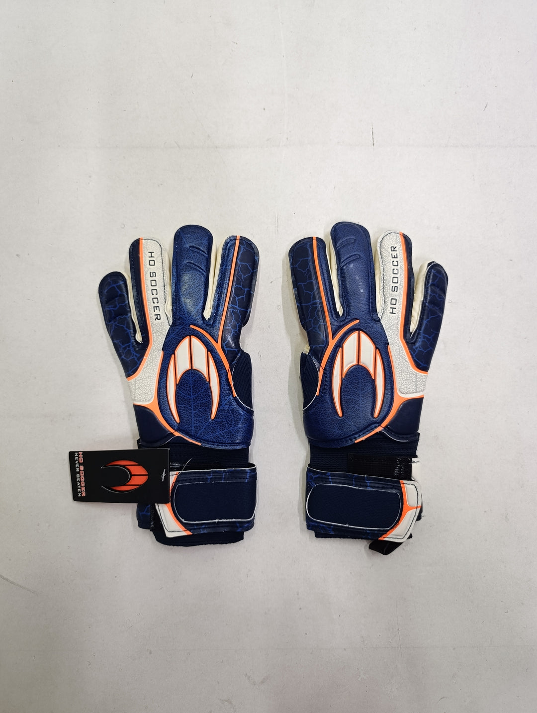 Ho soccer negative navy size 7 guanti portiere calcio nuovi