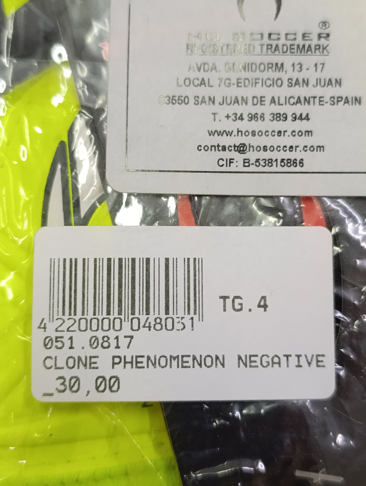 Ho soccer phenomenon negative size 4 guanti portiere calcio nuovi