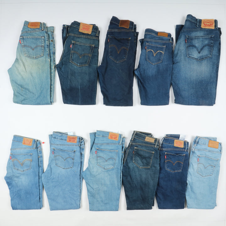 Levi's jeans denim slim, skinny, regular fit.. stock da 41 pz uomo e donna