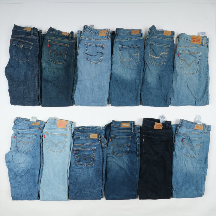 Levi's jeans stock da 45pz slim, skinny, bootcut e regular fit donna Levis