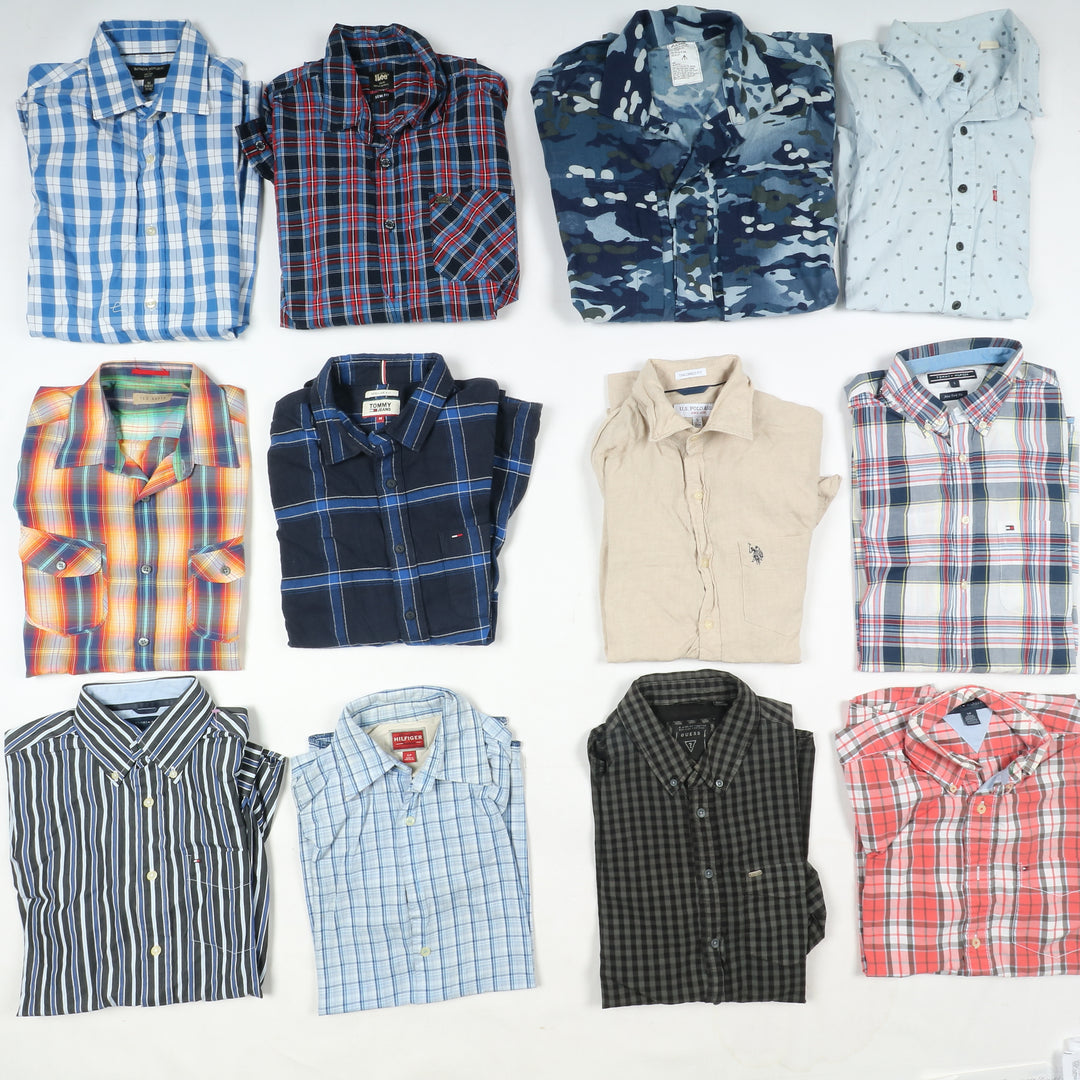 Camicie Firmate vintage box da 73pz uomo e donna CK, Bossc, Lee, Levis