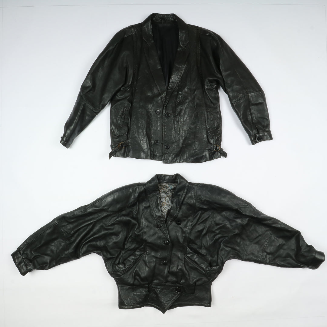 Giacche vintage in pelle Uomo e Donna 15 pz stock leather jacket