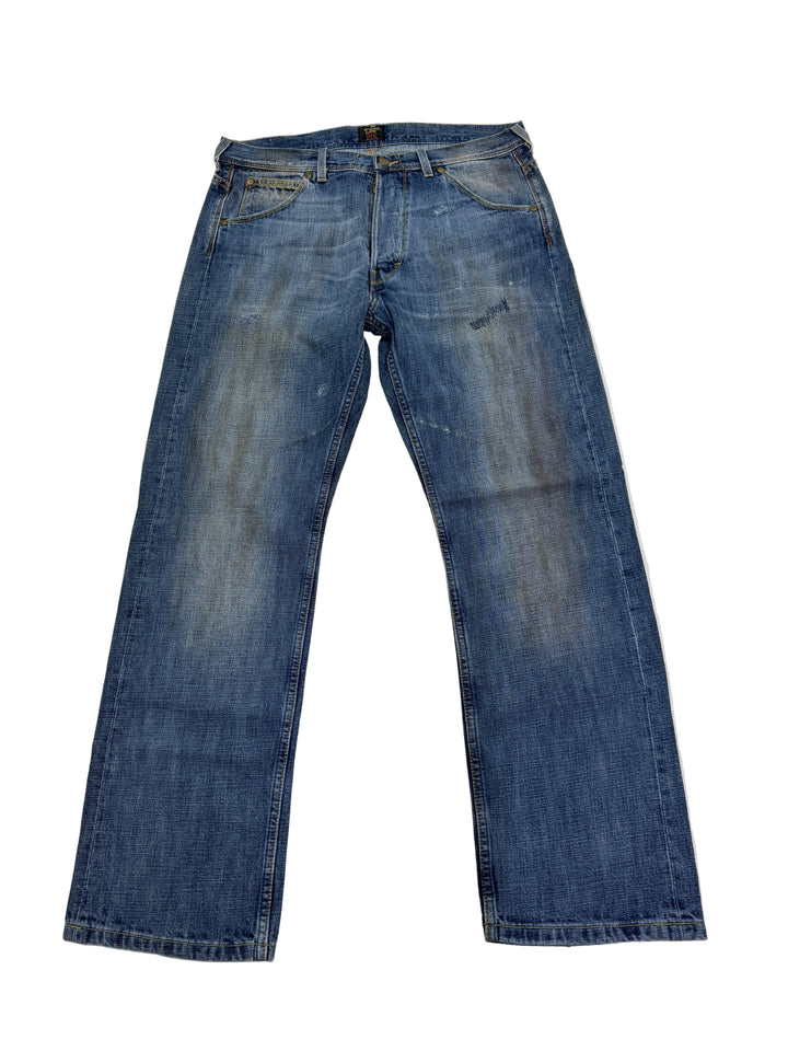 Lee 101b selvedge cimosa W34 L32 vintage denim lee jeans usato unisex