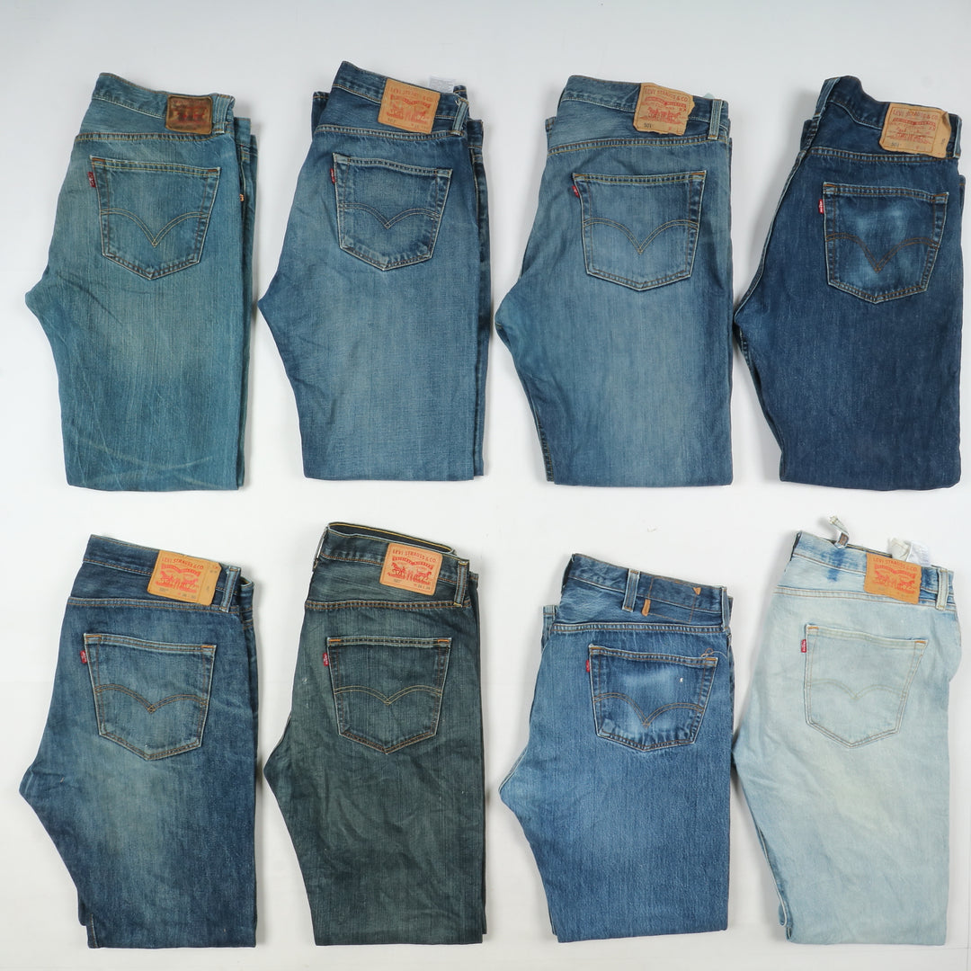 Levi's 501 Grado A+B, stock da 40pz denim e nero Uomo