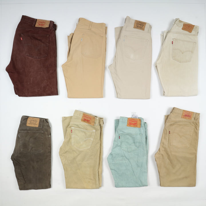 Levi's 501 e zip fly per rework custom stock da 42pz colorati e denim remake