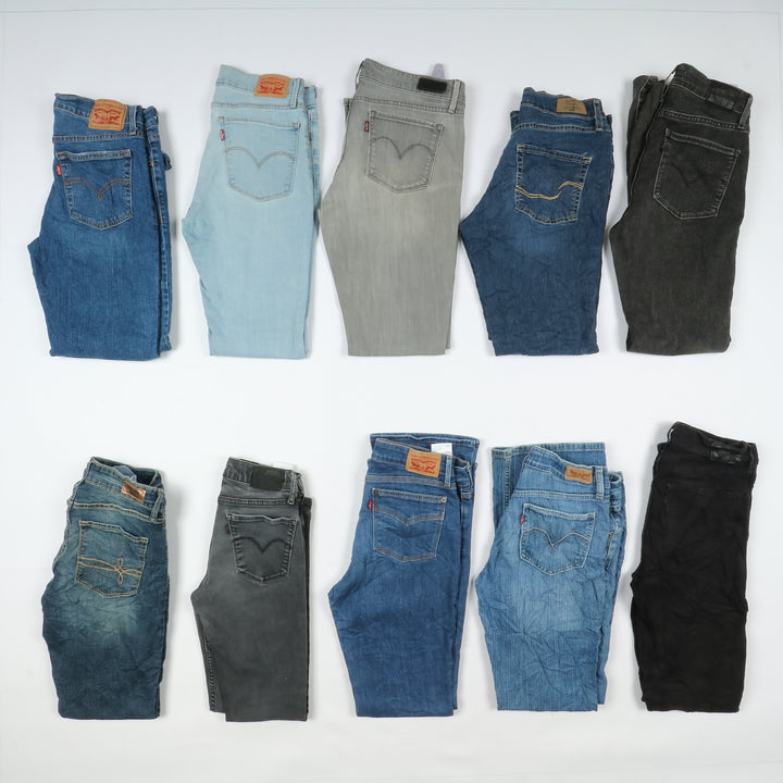 Levi's jeans stock da 45pz slim, skinny, bootcut e regular fit donna Levis