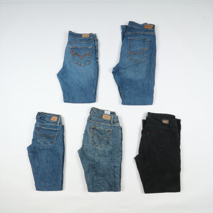 Levi's jeans stock da 45pz slim, skinny, bootcut e regular fit donna Levis