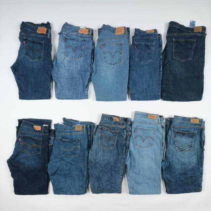 Levi's jeans stock da 45pz slim, skinny, bootcut e regular fit donna Levis