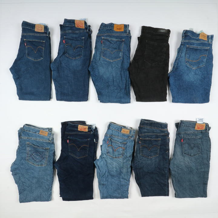 Levi's jeans stock da 45pz slim, skinny, bootcut e regular fit donna Levis