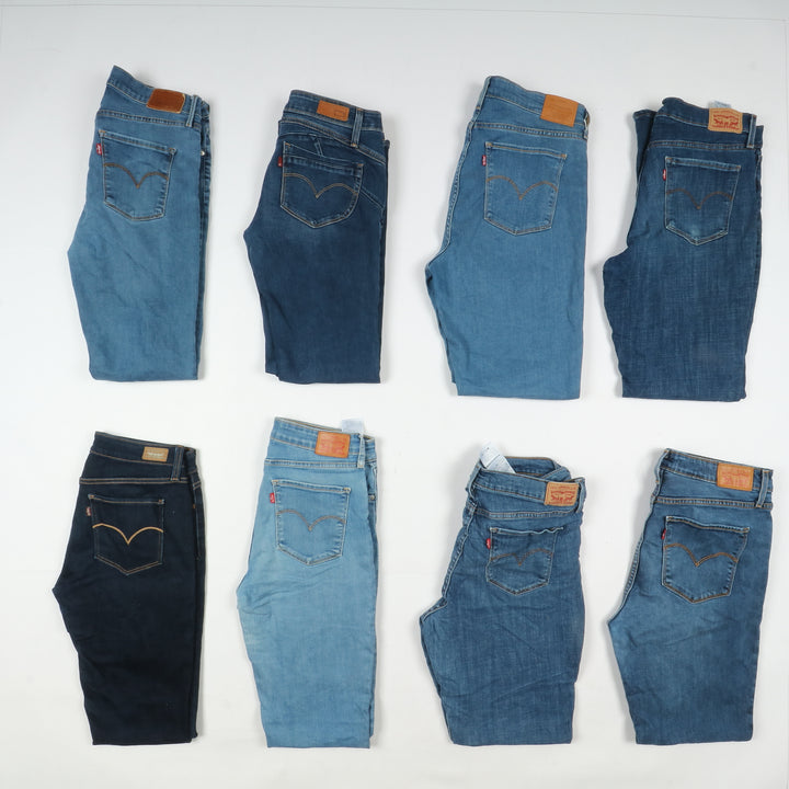 Levi's jeans stock da 42pz slim, skinny e regular fit donna Levis