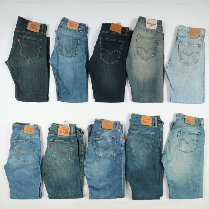 Levi's ZIP fly, Grado A+ B, stock da 33pz Levis Uomo e Donna Denim