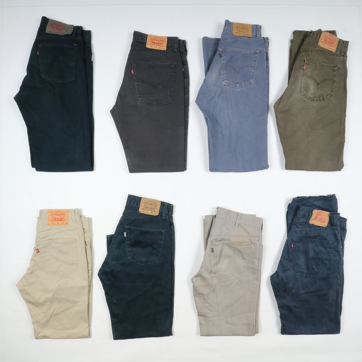 Levi's 501 e zip fly per rework custom stock da 42pz colorati e denim remake