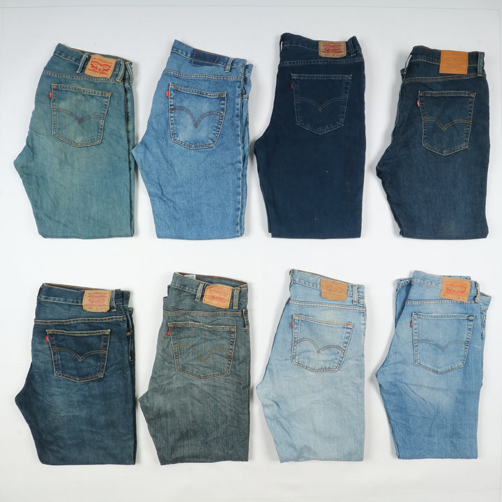Levi's ZIP fly, Grado A+ B, stock da 36pz Levis jeans Uomo e Donna Denim